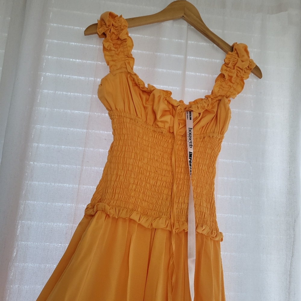 House of CB Phedra Ruffle Smocked Bodice Sundress